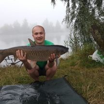 Пойман белый амур весом около 10 кг. 23-24.07.2016